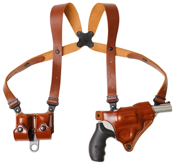 Picture of Galco MCII126 Miami Classic II Shoulder System Shoulder Size Fits Chest Up To 56"/S&W N Frame M29/629 Tan Steerhide Right Hand 601299018600