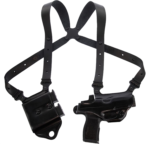 Picture of Galco MCII894RB Miami Classic II Shoulder System Shoulder Fits Chest Up To 56"/Sig P365 X Macro Black Steerhide  Right Hand 601299033542