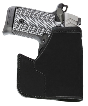 Picture of Galco Pocket Protector Black Leather Fits S&W M&P Shield/Plus/2.0 Ambidextrous PRO652B