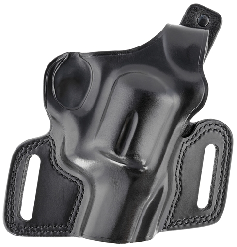 Picture of Galco Silhouette OWB Black Leather Belt Slide Fits S&W N Frame Fits 2-4" Barrel Right Hand SIL126B