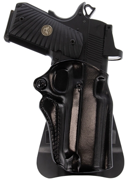 Picture of Galco SM2-266RB Speed Master 2.0 OWB Black Leather Paddle Fits Kimber/Springfield 1911 4", Colt/SW1911SC/Para USA 4 1/4" Right Hand SM2266RB