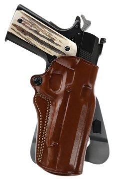 Picture of Galco Speed Master 2.0 OWB Tan Leather Paddle Fits 1911 Fits 5" Barrel Right Hand SM2212R