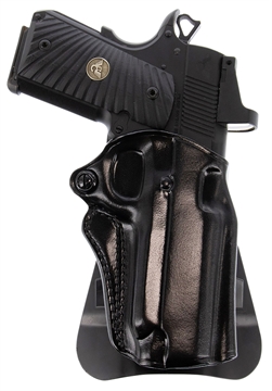 Picture of Galco Speed Master 2.0 OWB Black Leather Paddle Fits 1911 Fits 5" Barrel Right Hand SM2212RB