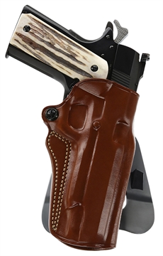 Picture of Galco Speed Master 2.0 OWB Tan Leather Paddle Fits 1911 Fits 5" Barrel Left Hand SM2213R