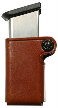 Picture of Galco SMC Mag Case Single Tan Leather Belt Loop Compatible w/ Taurus PT945 Belts 1.75" Wide Ambidextrous Hand SMC26