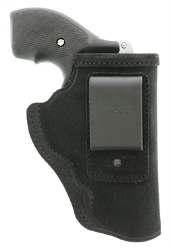 Picture of Galco Stow-N-Go IWB Black Leather Belt Clip Fits S&W J Frame Fits Charter Arms Undercover Right Hand STO158B