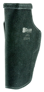 Picture of Galco Stow-N-Go IWB Black Leather Compatible w/ Glock 31/17 Gen1-5/22 Gen1-5 Belt Clip Mount Right Hand STO224B