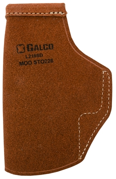 Picture of Galco Stow-N-Go IWB Natural Leather Belt Clip Fits Glock 19X/19 Gen1-5/23 Gen2-5 Right Hand STO226
