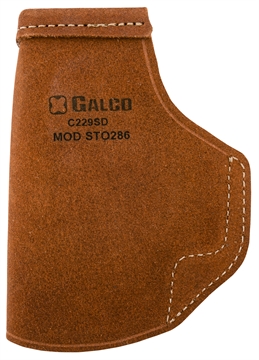 Picture of Galco Stow-N-Go IWB Natural Leather Belt Clip Fits Glock 26 Gen3-5/27 Gen3-5/33 Right Hand STO286