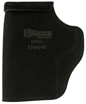 Picture of Galco Stow-N-Go IWB Black Leather Belt Clip Fits 1911 3" Barrel Right Hand STO424B