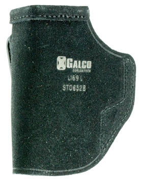 Picture of Galco Stow-N-Go IWB Black Leather Belt Clip Fits S&W M&P Shield/Walther PPS/S&W M&P Shield 2.0 Right Hand STO652B