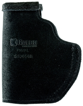 Picture of Galco Stow-N-Go IWB Black Leather Belt Clip Fits Ruger LC Right Hand STO656B