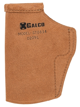 Picture of Galco Stow-N-Go IWB Natural Leather Compatible w/ Glock 48/48 MOS/S&W M&P Shield EZ Belt Clip Mount Right Hand STO834