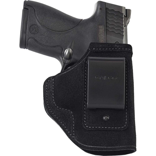 Picture of Galco Stow-N-Go IWB Black Leather Belt Clip Fits Ruger LCP II/LCP Max Belt 1.75" Wide Right Hand STO836B