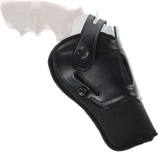 Picture of Galco Switchback OWB Black Leather Belt Slide Fits Ruger Alaskan/S&W N Frame Fits 1-1.50" Barrel Fits 2.50" Barrel Ambidextrous SR63B