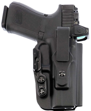 Picture of Galco Triton 3.0 Kydex Strongside/Crossdraw IWB Holster for Glock 43X MOS w/ Red Dot Black RH TR3-800RB TR3800RB