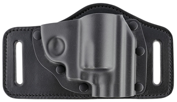 Picture of Galco TacSlide OWB Black Kydex/Leather Belt Slide Fits S&W J Frame Fits 2-3" Barrel Right Hand TS158B