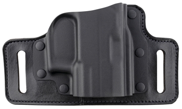 Picture of Galco TacSlide OWB Black Kydex/Leather Belt Slide Fits Beretta APX Fits Taurus G3 Fits Sig M18 Right Hand TS820B