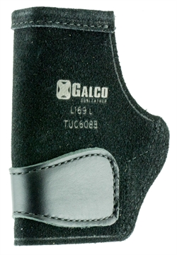 Picture of Galco Tuck-N-Go 2.0 IWB Black Leather UniClip/Stealth Clip Fits Sig P238/Springfield 911/Diamondback DB Ambidextrous TUC608B