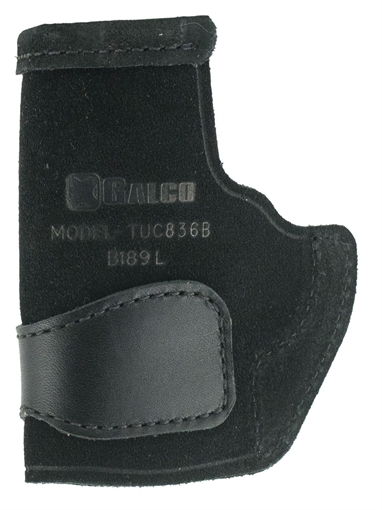 Picture of Galco Tuck-N-Go 2.0 IWB Black Leather UniClip/Stealth Clip Fits Ruger LCP II/Ruger LCP Max Ambidextrous TUC836B
