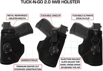 Picture of GALCO TUCK-N-GO ITP HOLSTER AMBI LEATHER S&W M&P 9/40 BLK< TUC472B