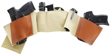 Picture of Galco UnderWraps Elite Khaki Large Leather/Nylon Handgun UWERBKHLG