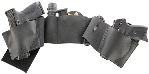 Picture of Galco UnderWraps Elite Black Large Leather/Nylon Handgun UWERBKLG
