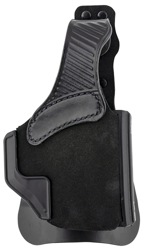 Picture of Galco Wraith 2.0 OWB Black Leather Compatible w/ Glock 43X/Taurus GX4/Springfield Hellcat Paddle Mount Right Hand W2800RB