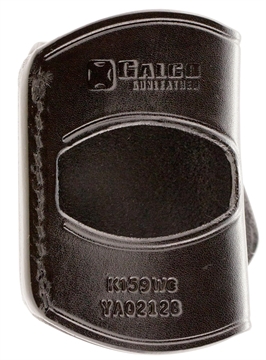 Picture of Galco Yaqui OWB Black Leather Belt Slide Fits 1911 Fits 3-5" Barrel Right Hand YAQ212B