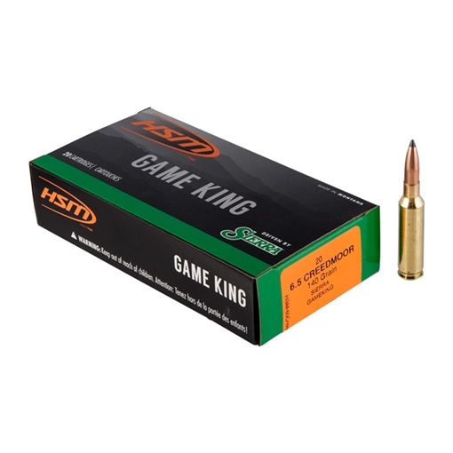 Picture of Hsm Ammunition 6.5MM CREEDMOOR 140GR SPITZER BOAT TAIL 20/BOX HSM-65CREEDMOOR-1-N