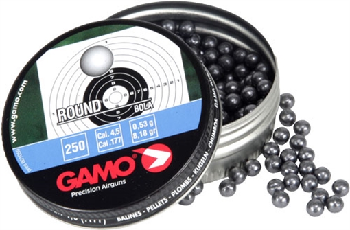 Picture of GAMO 177 LEAD ROUNDBALL BB'S 8.2 GRAINS 250PK TIN 00080 632032454