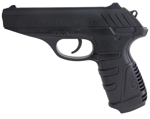 Picture of Gamo P-25 Blowback Air Pistol CO2 177 16+1 Black Textured Polymer Grips 611138054