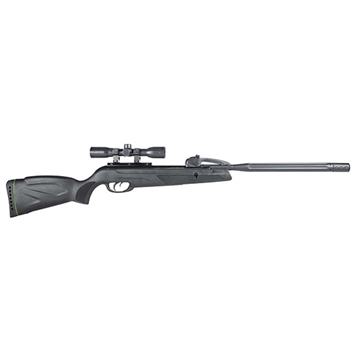 Picture of Gamo Swarm Whisper Gas Piston 22 Pellet 10rd Black Fluted/Rifled Barrel, Black Receiver Fixed All Weather Stock Scope 4x32mm 611006875554