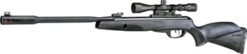 Picture of Gamo USA Whisper Fusion Mach 1, .22 Pellet, Black Finish, Synthetic Stock, Dual Noise Dampening Technology, Fluted Polymer Jacketed Rifled Steel Barrel, Inert Gas Technology, 3-9x40 Scope, Single Shot, 1020 Feet Per Second 611006325554
