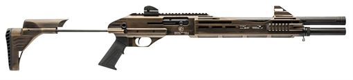 Picture of Garaysar Ft. Myers FEAR-112 12 Gauge 3" 5+1 18.50", Bronze Rec with Fixed Stock, Black Polymer Grip, Iron Sights FEAR112