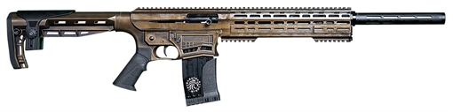 Picture of Garaysar Ft. Myers FEAR-116 12 Gauge 5+1 (2) 20", Bronze Battleworn Polymer Rec & M-Lok Handguard, Synthetic Stock/Grips, Flip-Up Iron Sights FEAR116BRNZBW