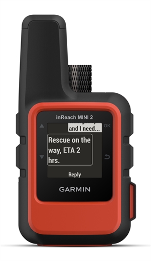 Picture of Garmin 0100260200 inReach Mini 2 Satcom Communication/SOS/Maps Black/Red Internal Rechargeable Lithium Battery Bluetooth/ANT+ GPS Yes 0100260200 10-02602-00