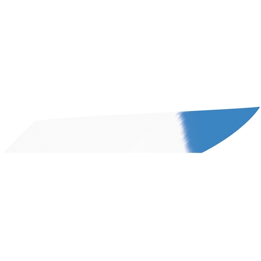 Picture of Gateway Gateway Mako Feathers White Blue Tip 3.125 in. LW 50 pk. 318LISWB-50
