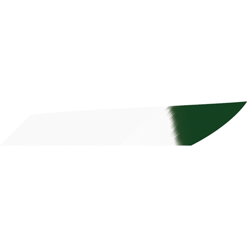 Picture of Gateway Gateway Mako Feathers White Green Tip 3.125 in. LW 50 pk. 318LISWG-50