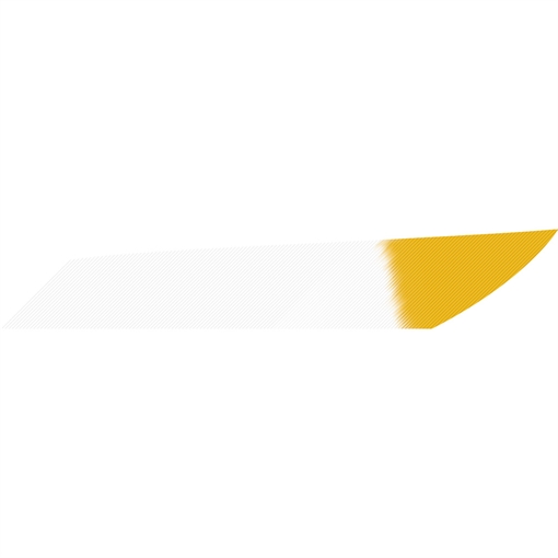 Picture of Gateway Gateway Mako Feathers White Yellow Tip 3.125 in. LW 50 pk. 318LISWY-50