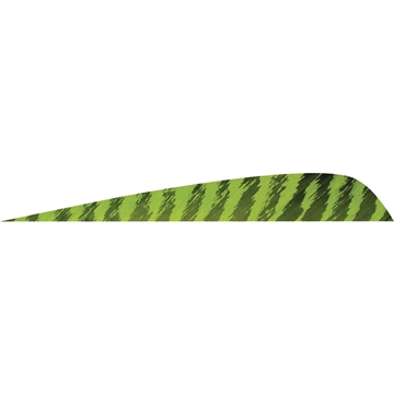 Picture of Gateway Gateway Parabolic Feathers Barred Chartreuse 4 in. LW 50 pk. 400LPBCH-50