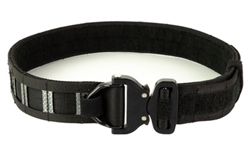 Picture of GBRS Group Assaulter Belt System, 20 Molle Sections, 1.75" Cobra Buckle with D-Ring, Medium, 1.5" Nylon Scuba Webbing Construction, Black GEAR-ABSV3-BLK-M