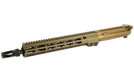 Picture of Geissele Automatics Super Duty MOD1, Complete Upper Receiver, 556NATO, 13.9" Pinned (16" OAL) Barrel, M-LOK Free Float Handguard, Geissele Airborne Charging Handle, Nanoweapon Reliability Enhanced Bolt Carrier Group, Fits AR-15, Anodized Finish, Desert Dirt Color 08-546S