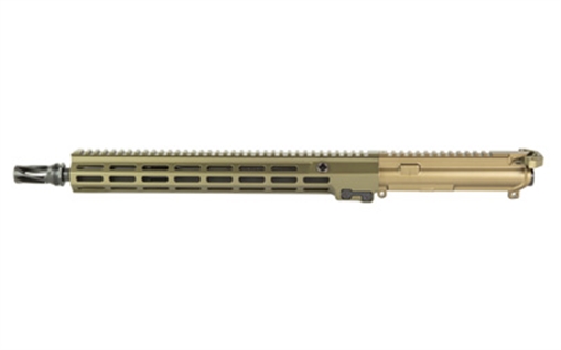Picture of Geissele Automatics Super Duty MOD1, Complete Upper Receiver, 556NATO, 16" Barrel, 1:7 Twist, HUXWRX Flash Hider-QD 556, 15" SMR MK16 M-LOK Free Float Handguard, Geissele Airborne Charging Handle, Nanoweapon Reliability Enhanced Bolt Carrier Group, Fits AR-15, Anodized Finish, Desert Dirt Color 08-548S