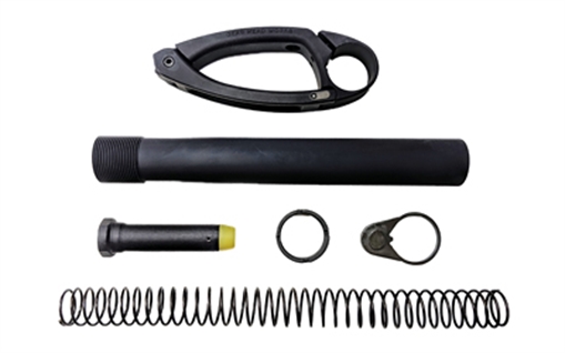 Picture of GEAR HEAD WORKS PLAIN PISTOL TUBE TAILHOOK MOD1 BLACK CASTLE NUT/END PLATE SPRING/BUFFER GHW-50