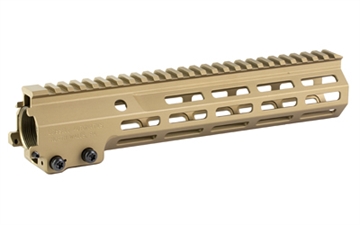 Picture of Geissele Automatics Super Modular Rail MK16 10.50" M-LOK, Desert Dirt Aluminum for AR Platform, Barrel Nut Included 051073S