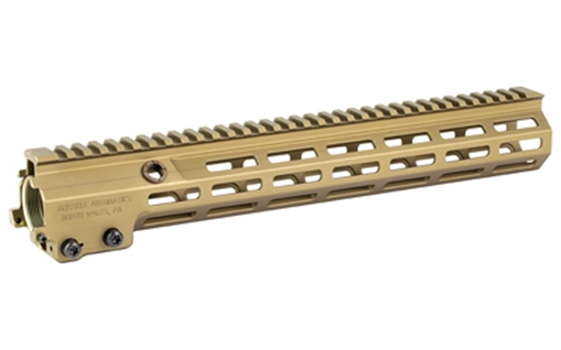 Picture of Geissele Automatics Super Modular Rail MK16 13.50" M-LOK, Desert Dirt Aluminum for AR Platform, Barrel Nut Included 05650S