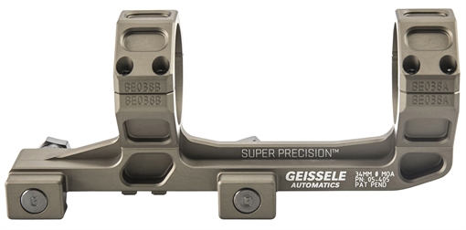 Picture of Geissele Automatics Super Precision, Extended Mount, 34mm, Desert Dirt Color, Anodized Finish, Product Finishes, Shade Variations and Other Imperfections Are Normal Due to the Manufacturing Process 05-405S 05405S
