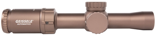 Picture of Geissele Automatics Super Precision Desert Dirt Anodized 1-6x 26mm 30mm Tube Illuminated DMRR-1 Reticle 08192S