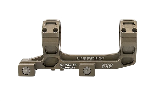 Picture of Geissele Automatics Super Precision, Mount, 30mm, Fits Vortex 1-6X Scope, Desert Dirt Color, Anodized Finish, Product Finishes, Shade Variations and Other Imperfections Are Normal Due to the Manufacturing Process 05-329S 05329S
